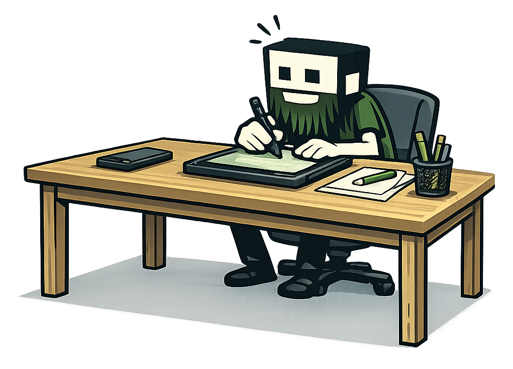 Illustration of a person improving a website